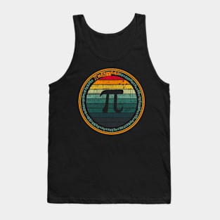 Vintage PI Day Math 3.14 Number PI Lover Tank Top